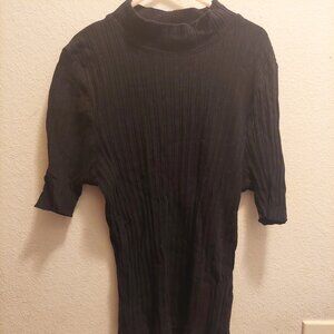 Cotton On Black Ribbed Mock Neck Top